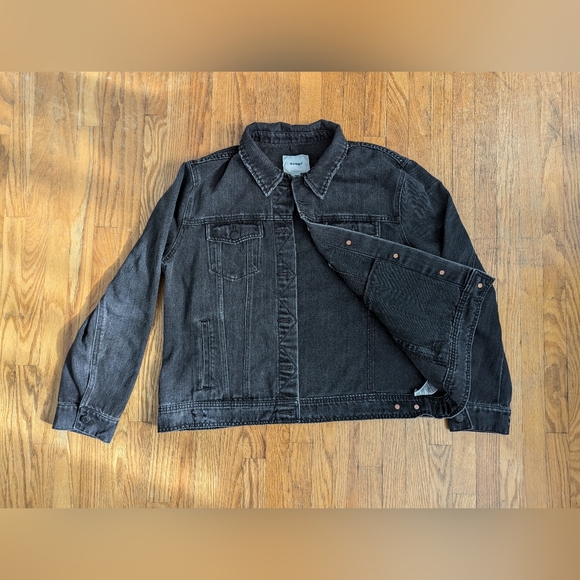 Old Navy Black Denim Jacket XL - Picture 2 of 3